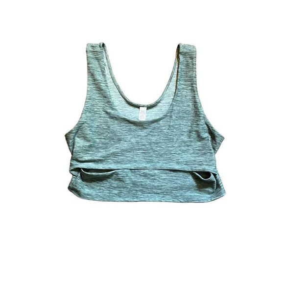 Victoria's Secret Tank Top Womens 2XL Green Sleeveless Wide Strap Pullover Cutou - Picture 1 of 6